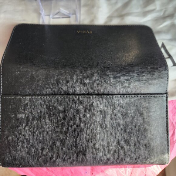 Furla Black Saffiano Leather 5 pc tote set EUC - Picture 9 of 15